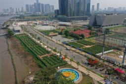 Tin tức trong ngày - Thêm nhiều công trình mới, diện mạo công viên bờ sông Sài Gòn thay đổi trước Tết Giáp Thìn