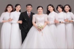 Bạn trẻ - Cuộc sống - Bố mẹ Hải Dương sinh "ngũ long công chúa", cô nào cũng xinh đẹp, hiếu thảo