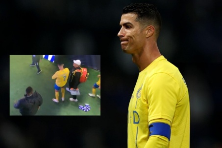 Ronaldo "cả giận mất khôn": Hành động khiếm nhã, đôi co với fan đối thủ