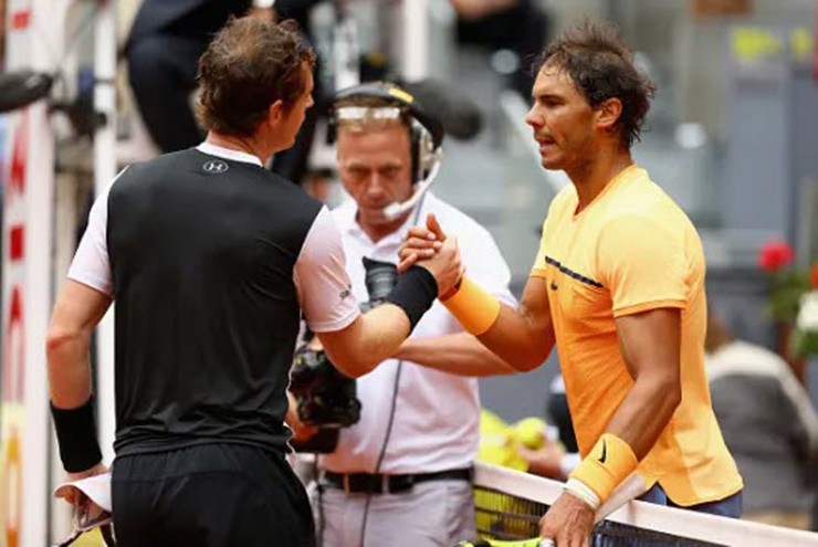 Murray thắng Nadal trong lần gần nhất họ gặp nhau