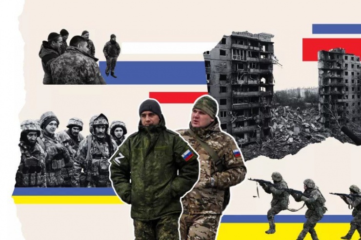 Binh sĩ Nga hoạt động tại TP Avdiivka (tỉnh Donetsk, vùng Donbass, miền Đông Ukraine). Ảnh: NEWSWEEK