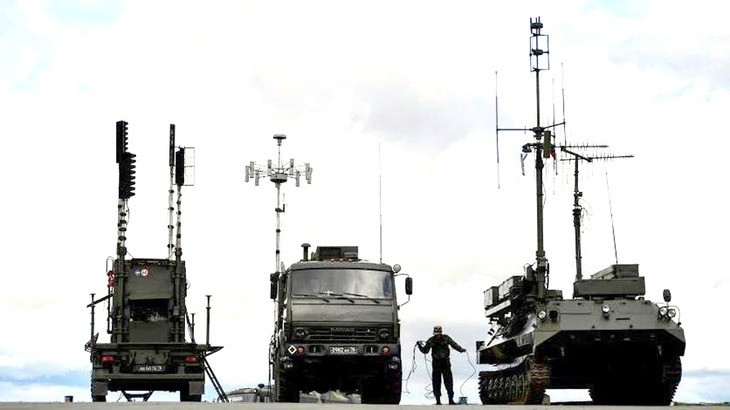 Hệ thống gây nhiễu Pole-21 của quân đội Nga. Ảnh: Getty Images