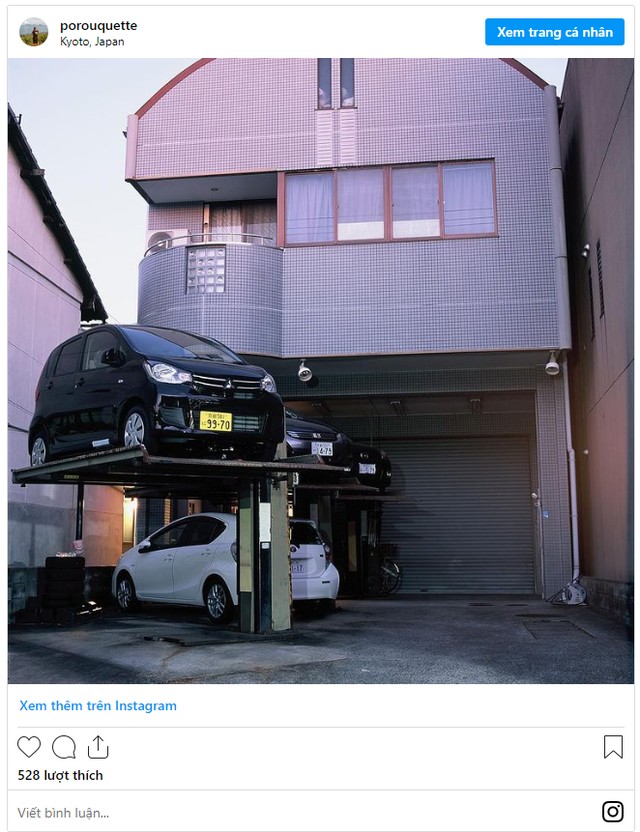 Bãi đậu xe thẳng đứng giúp tiết kiệm đất.
Nguồn ảnh: Instagram