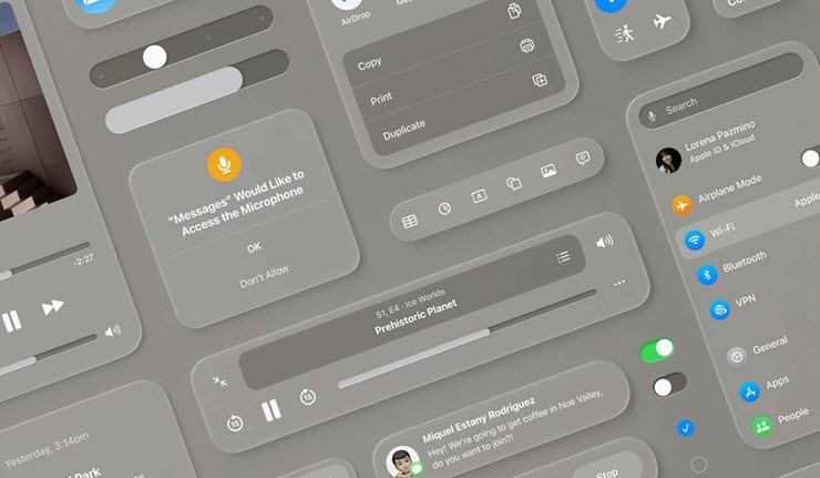 Internet râm ran tin đồn iOS 18 sẽ có giao diện giống visionOS.