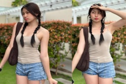 Thời trang - Con gái Lưu Thiên Hương chuộng style phóng khoáng tôn vóc dáng "dậy thì thành công"