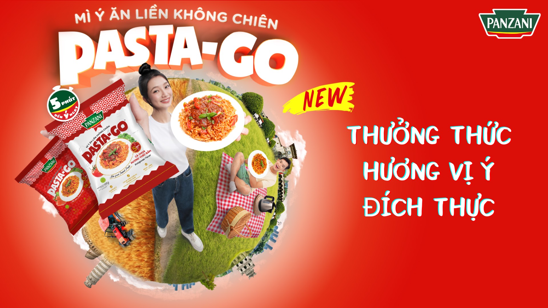 Pasta-Go là sản phẩm mì Ý ăn liền không chiên đầu tiên trên thị trường thế giới