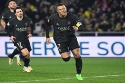 Bóng đá - Video bóng đá Nantes - PSG: Bước ngoặt hiệp 2, Mbappe không ngừng thăng hoa (Ligue 1)