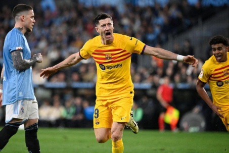 Video bóng đá Celta Vigo - Barcelona: Nghẹt thở phút 90+7, người hùng Lewandowski (La Liga)