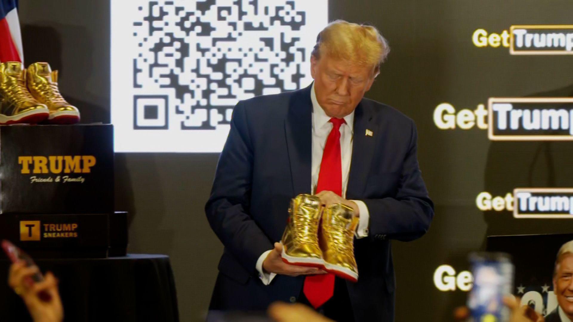 Ông Trump ra mắt thương hiệu giày thể thao của riêng mình (ảnh: CNN)