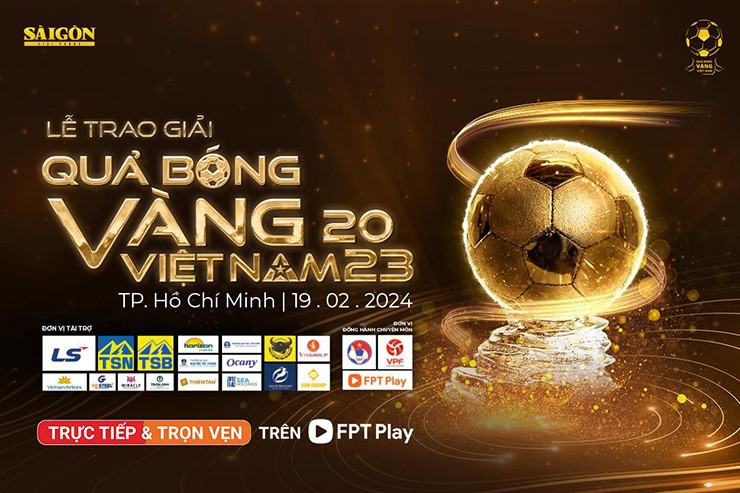 Xem trực tiếp Lễ trao giải Quả bóng vàng Việt Nam 2023 ở đâu, trên kênh nào? - 1