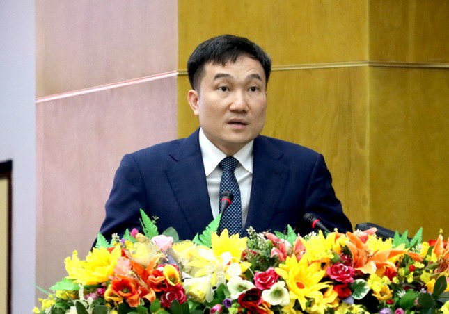 Ông Nguyễn Tuấn Anh phát biểu tại hội nghị sáng 19/2