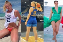 Thể thao - Mỹ nhân bóng rổ quyến rũ nhất thế giới, cao 1m98 trông như "người khổng lồ"