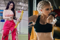 Thể thao - Hot girl múa cột Thu Thảo mê cưỡi ngựa - bắn cung, dáng đẹp nhờ nghiện tập thể thao