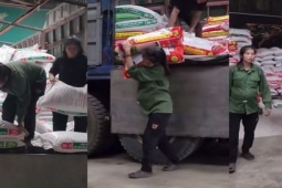 Bạn trẻ - Cuộc sống - Những lời tâm sự của bà bầu 8 tháng tại Cao Bằng khệ nệ vác cả tấn hàng