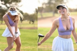 Thể thao - Kiều nữ golf trở lại sau 2 tuần "mất tích", thả rông khiến fan xuýt xoa