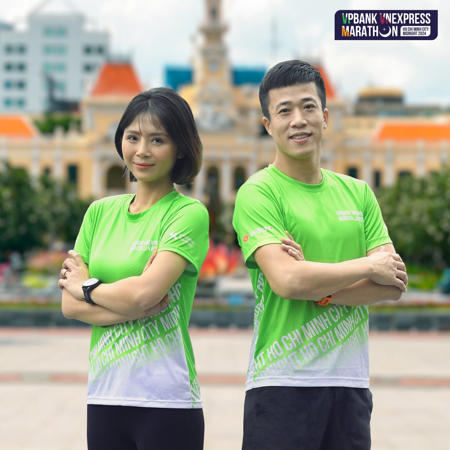 Áo chạy dành cho các runner VPBank VnExpress Marathon Ho Chi Minh City Midnight 2024