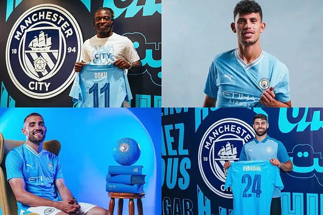 Doku - Kovacic - Nunes - Gvardiol tốn hơn 200 triệu bảng của Man City