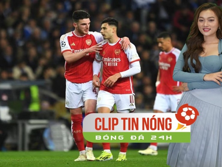 Arsenal thua sốc Porto Cúp C1, nước Anh phải chờ Man City “giải cứu” (Clip Tin nóng bóng đá 24H)