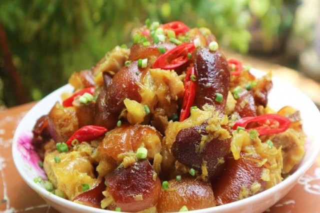 Giềng là gia vị không thể thiếu trong nhiều món ăn của người Việt. Ảnh minh họa