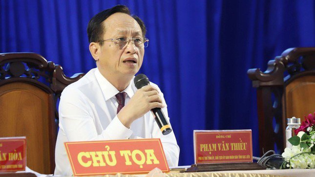 Chủ tịch UBND tỉnh Bạc Liêu Phạm Văn Thiều.