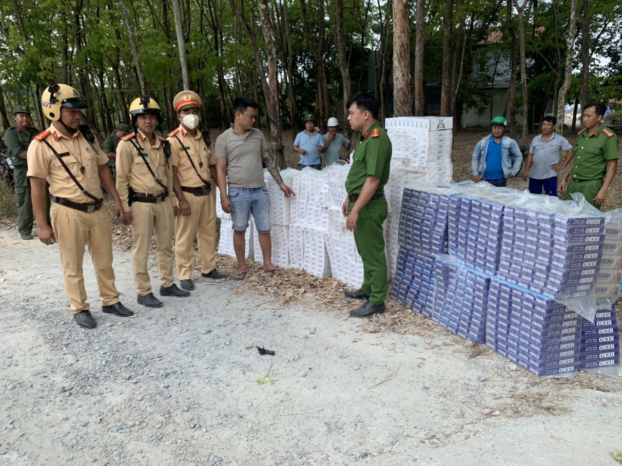 Số thuốc lá lậu bị thu giữ