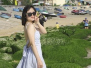 Du lịch - Bạn trẻ đua nhau đến check in 'thảm' rêu non độc đáo ở Quy Nhơn lúc bình minh