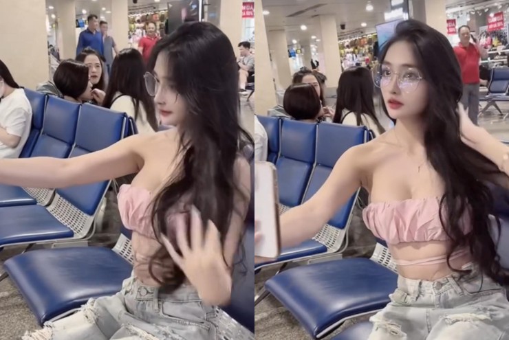 Mới đây, hot girl Mai Ngọc Khánh Linh đăng tải clip khoe dáng ở sân bay, thu hút lượng tương tác cao trên MXH.
