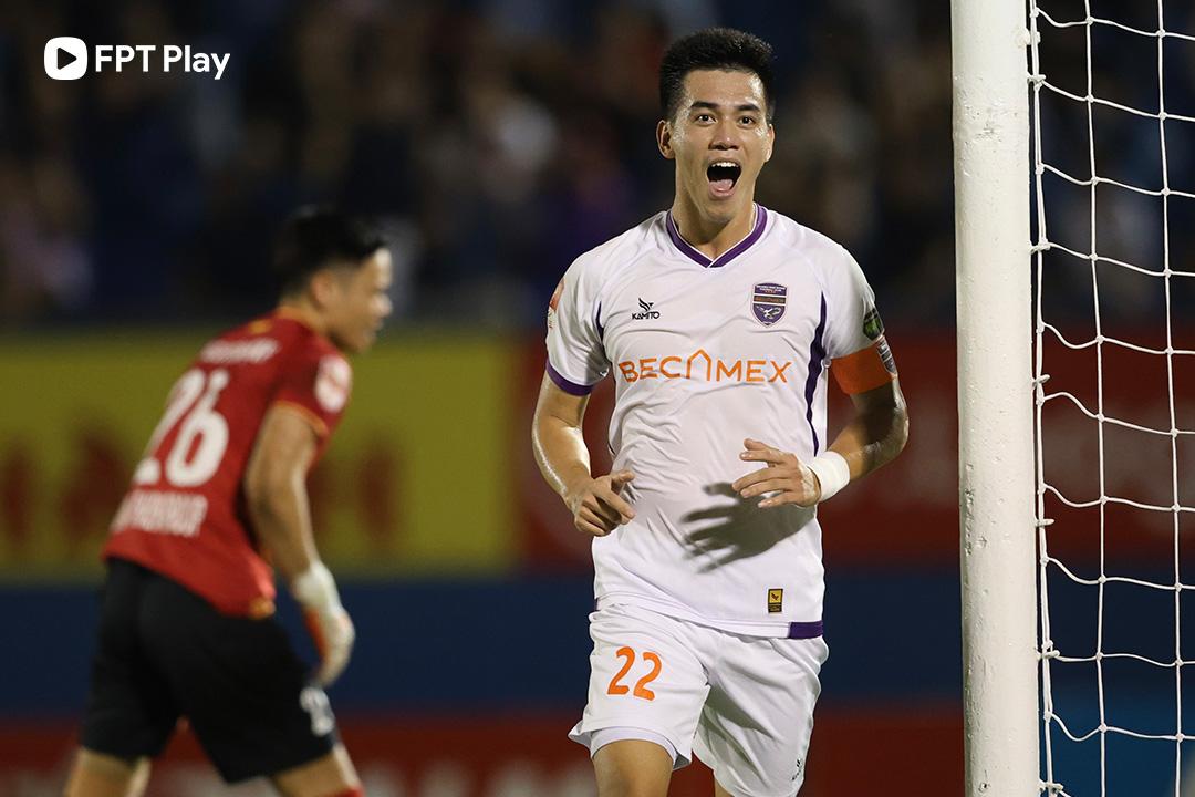 Tiền đạo đội trưởng Tiến Linh “tịt ngòi” trong 4 trận gần nhất. (Ảnh: FPT Play)