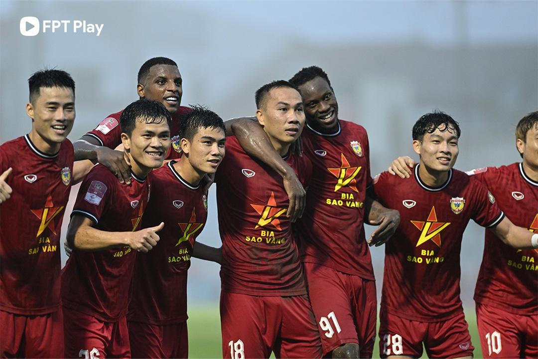 Hồng Lĩnh Hà Tĩnh vừa thắng 3 trận liên tiếp. (Ảnh: FPT Play)