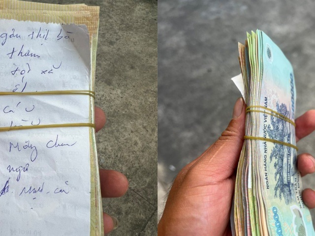 Tin tức trong ngày - CSGT Bình Dương nhặt một cọc tiền, đang tìm người trả lại