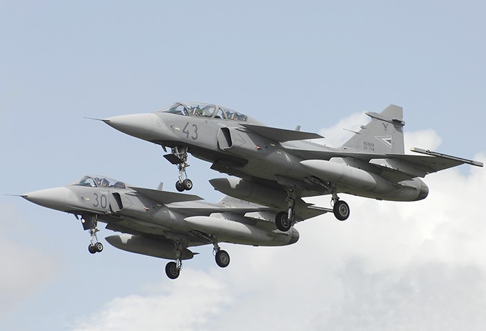 Thụy Điển đồng ý cung cấp cho Hungary 4 chiến đấu cơ tối tân JAS 39 Gripen do quốc gia Bắc Âu này sản xuất.Ảnh: Wikipedia
