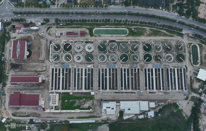 Nhà máy nước thải Yên Xá dự kiến vận hành thử quý II/2024. Ảnh: Hoàng Phong