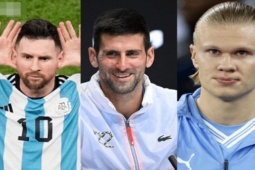 Djokovic xuất sắc nhất làng quần vợt, đua danh hiệu với Messi và Haaland