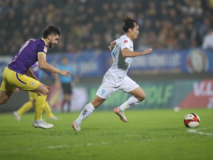 Trực tiếp bóng đá Nam Định - Hà Nội: Bàn thắng liên tiếp phút bù giờ (V-League) (Hết giờ)