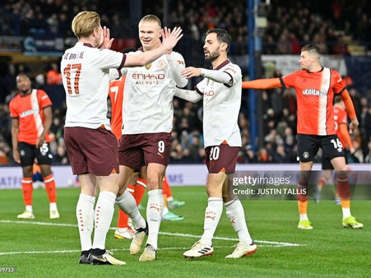 Kết quả bóng đá Luton Town - Man City: “Hung thần“ Haaland, set tennis kinh hoàng (FA Cup)