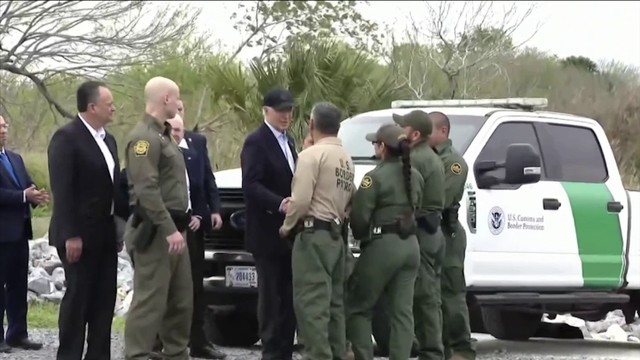 Chuyến thăm lần này của ông Biden là tới Brownsville, một thị trấn biên giới ở thung lũng Rio Grande. Ảnh: NBC News