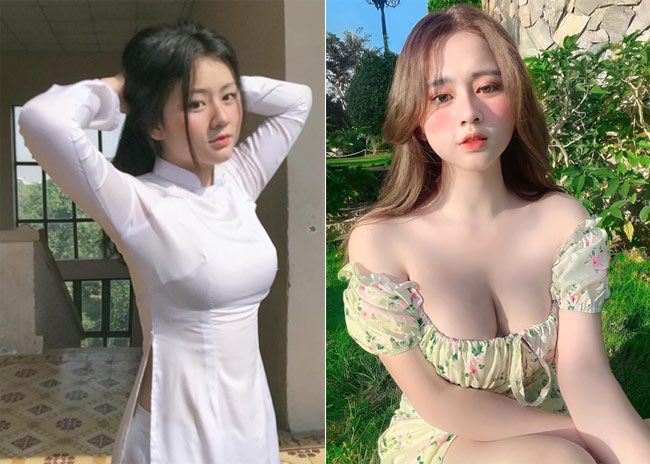 Nguyễn Dương Hồng Hân (24 tuổi, TP.HCM) được biết đến lần đầu tiên vào năm 2017 với hình ảnh diện áo dài nữ sinh xinh đẹp.
