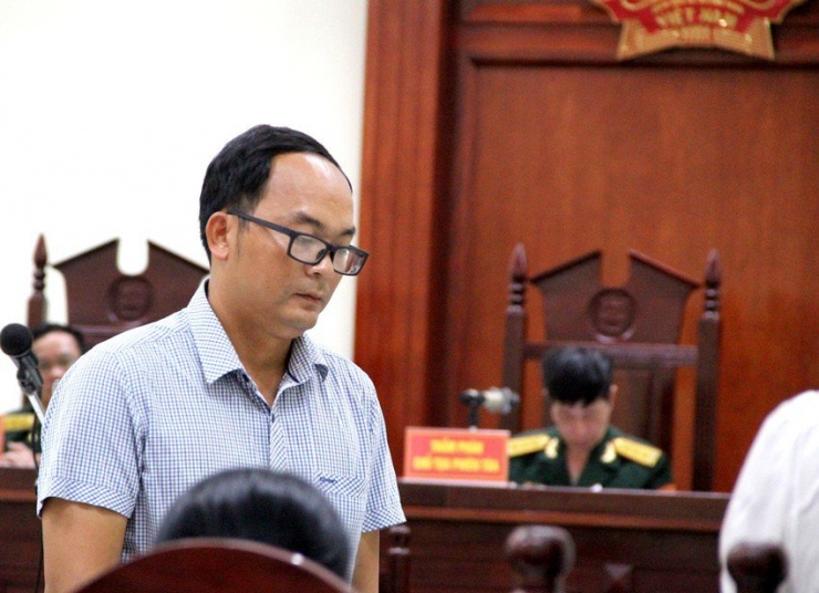 Cựu quân nhân Hoàng Văn Minh bị tòa sơ thẩm tuyên phạt 14 tháng tù. Ảnh: T.T