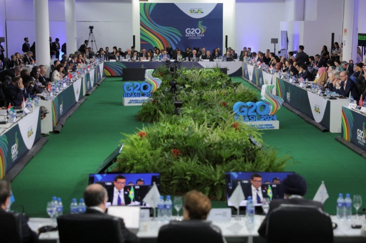 Hội nghị Các bộ trưởng tài chính và Các thống đốc ngân hàng trung ương G20 tại São Paulo (Brazil). Ảnh: REUTERS