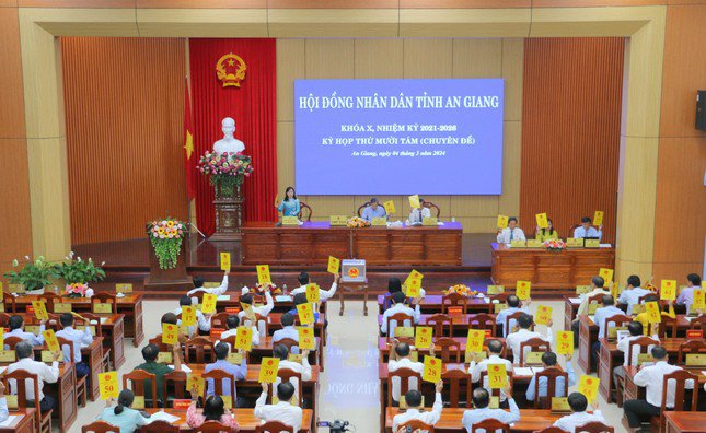 Quang cảnh kỳ họp HĐND tỉnh An Giang. Ảnh: C.M
