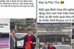 Bạn trẻ - Cuộc sống - Lan truyền tin thất thiệt 'bố tặng con xe Rolls-Royce trong lễ tốt nghiệp'