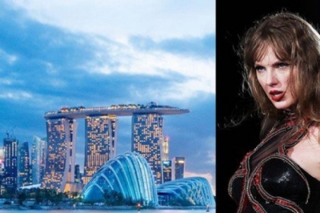 Chốn vui chơi ăn theo Taylor Swift biểu diễn ở Singapore