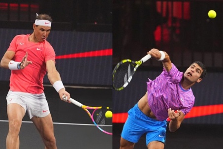 Kết quả tennis Nadal - Alcaraz: 3 set kịch tính, ngược dòng mãn nhãn (Giao hữu)