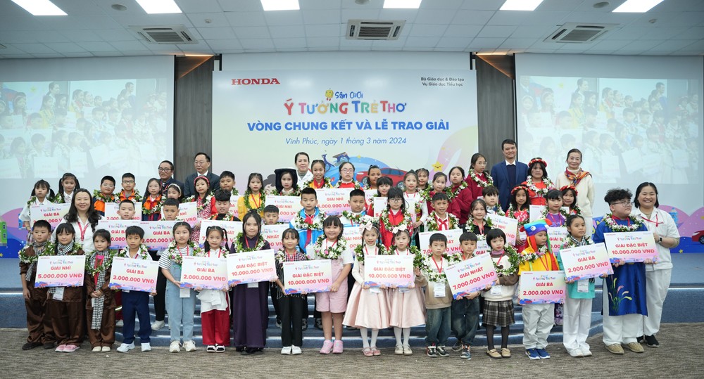 Honda Việt Nam vinh danh 30 ý tưởng xuất sắc nhất tại Lễ trao giải Sân chơi Ý tưởng trẻ thơ - 1