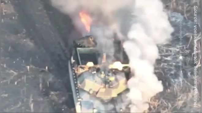 Truyền thông Nga đăng thông tin xe tăng Abrams thứ hai bị quân đội Nga phá hủy hôm 3/3.