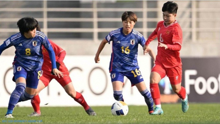 Có sự khác biệt về đẳng cấp quá lớn giữa U-20 Nhật Bản và Việt Nam. Ảnh: AFC
