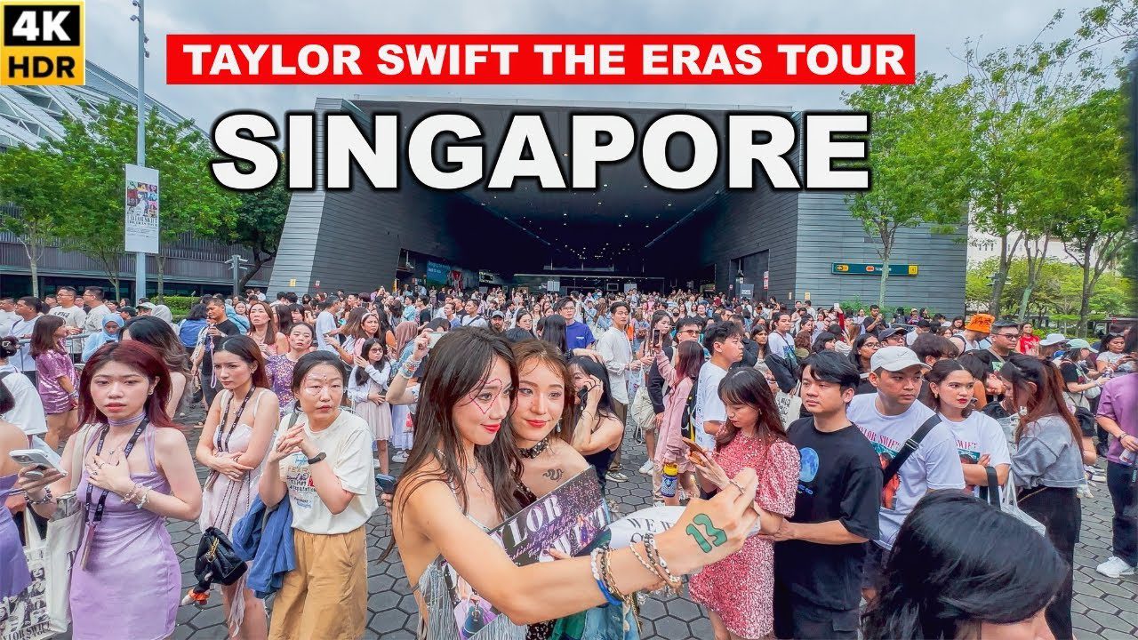 Lượng khán giả khắp châu Á đổ về&nbsp;Sân vận động Quốc gia Singapore.