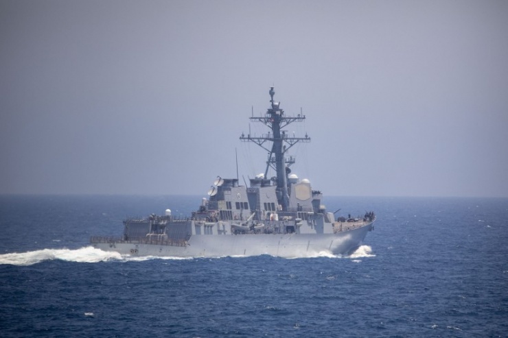 Tàu khu trục USS Mason, một trong những chiến hạm được Mỹ triển khai tới Trung Đông để ứng phó Houthi. Ảnh: GettyImages