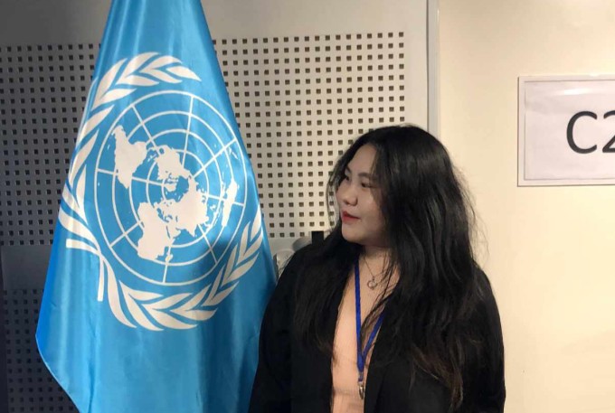 Sùng Thị Sơ là đại biểu sáng kiến Thanh niên tiên phong của UNICEF năm 2023. Ảnh: Nhân vật cung cấp