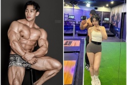 Đàn ông - Nam thần thể hình có tỷ lệ mỡ cực thấp, bạn gái như "tiểu bạch thỏ" thu hút MXH